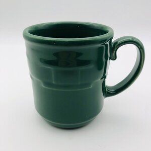 Longaberger Pottery Woven Traditions Ivy Green Coffee Tea Cocoa Mug Cup